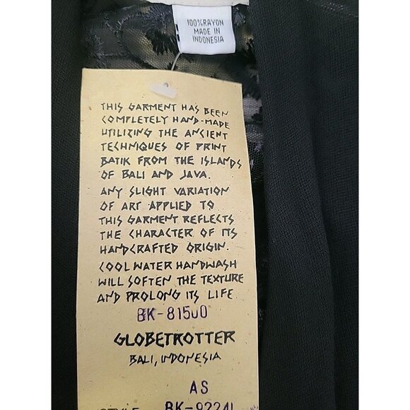 Globetrotter Kimono Type Jacket Lace Detail Vamp Whimsy Goth Black 0X NWT - Picture 11 of 12